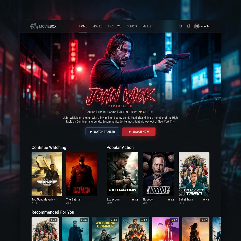 MovieBox — Streaming Platform